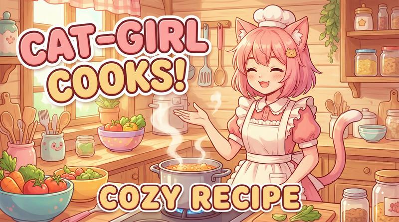 茄子视频生活动漫-猫娘厨房日记-美食动漫教程