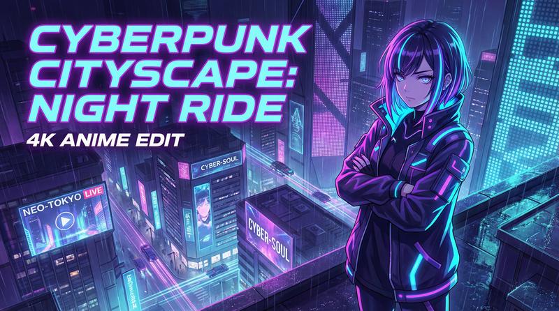 茄子视频科幻动漫-赛博霓虹夜行录-动漫剪辑